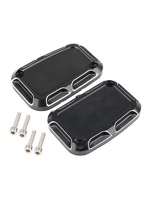 Motor Motorcycle Brake Master Cylinder Cover Front Rear For Harley Touring Road King Electra Glide Ultra Flhr Fltr V-rod Night Rod Black White A