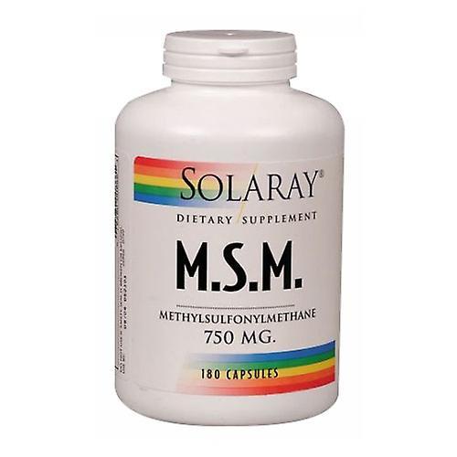 Solaray MSM,750 mg ,180 Caps (Pack of 1)