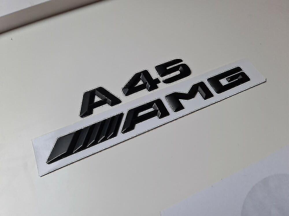 Hcankcan A45 Amg Matte Black Letter Number Rear Boot Badge Emblem A Class Mercedes Matt