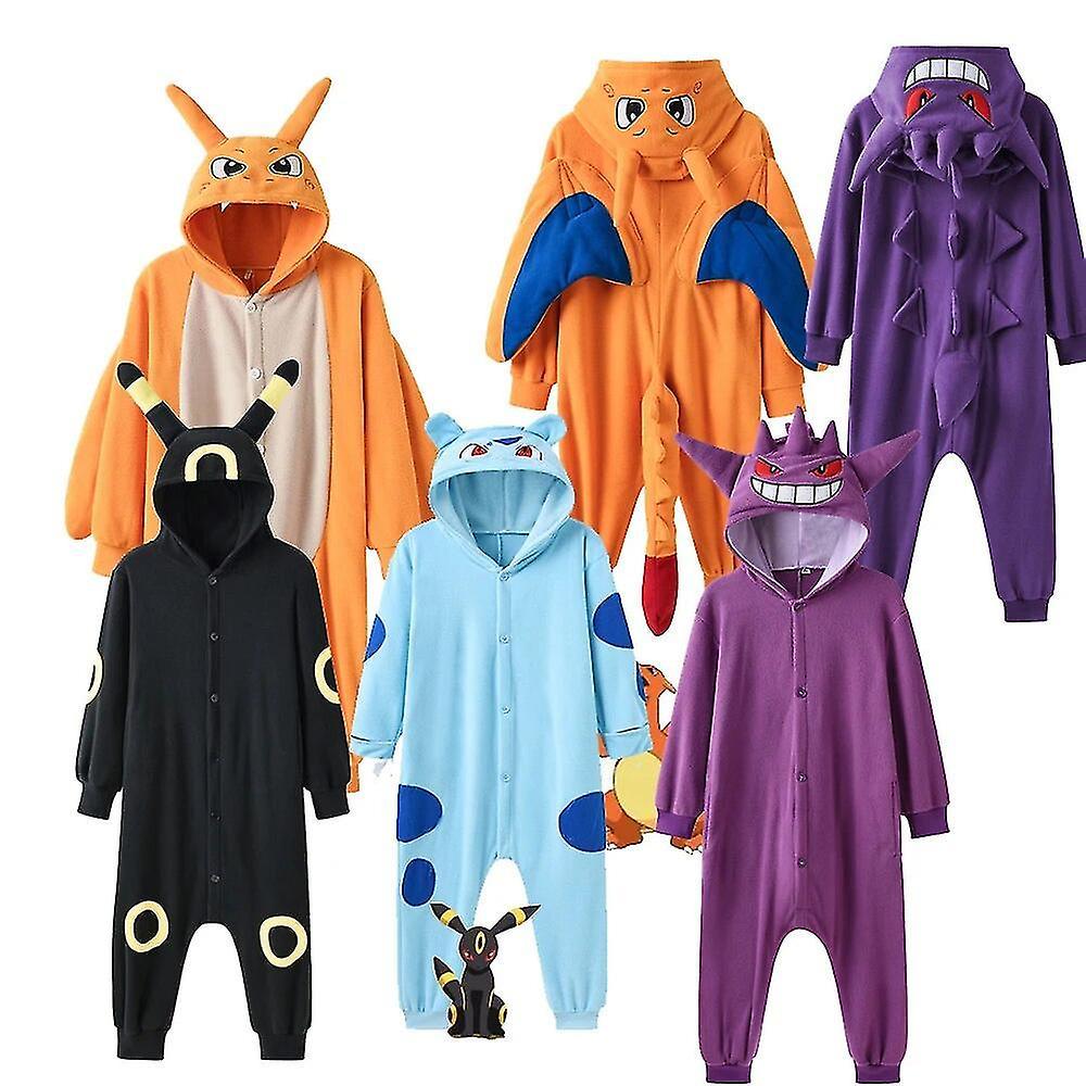 Sfygv Pokemon Kids Gengar Kigurumi Pajamas Christmas Gift Pink 140