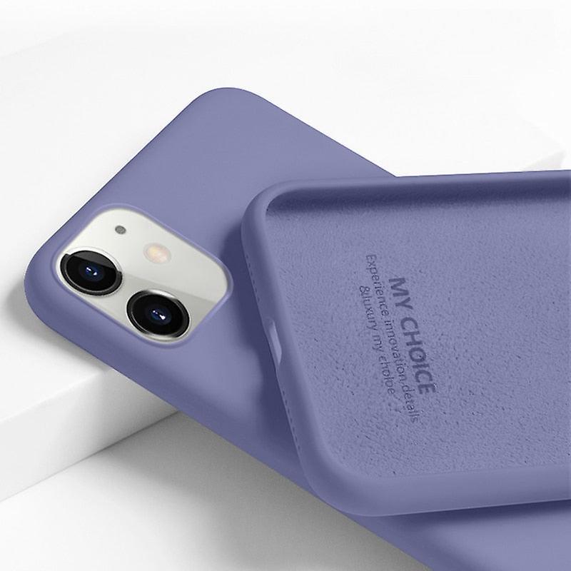 Slowmoose Cute Soft Silicone, Anti-fall And Impact Resistant-full Coverage Back Cover Lavender Grey For iPhone 11