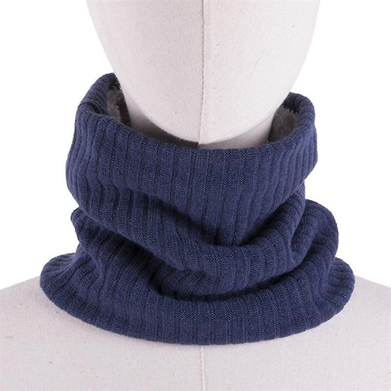 Slowmoose Winter / Neck Warmer Cotton Scarf blue-200004890