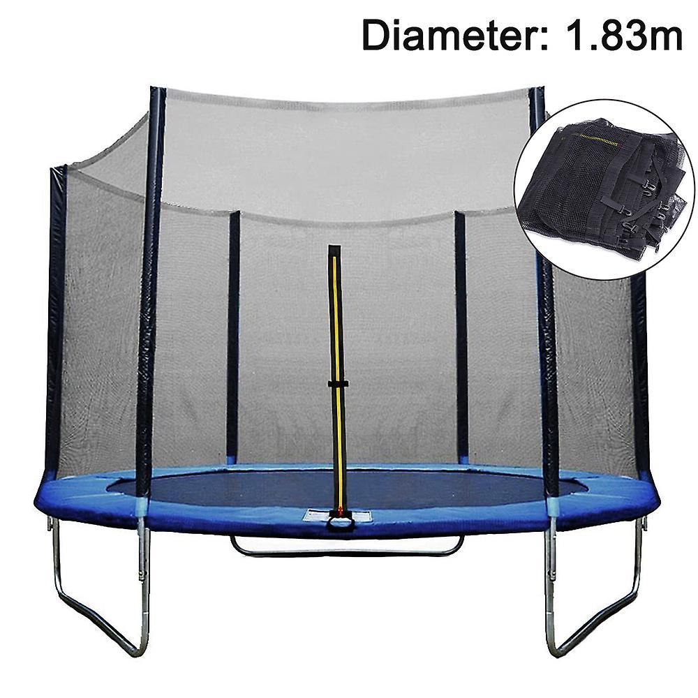 Hrhmv Safety Net Replacement Net use in Trampoline  183cm, Garden Trampoline Replacement Net use in 6 Poles, Net Outside, Spare Part Tearproof, UV-...