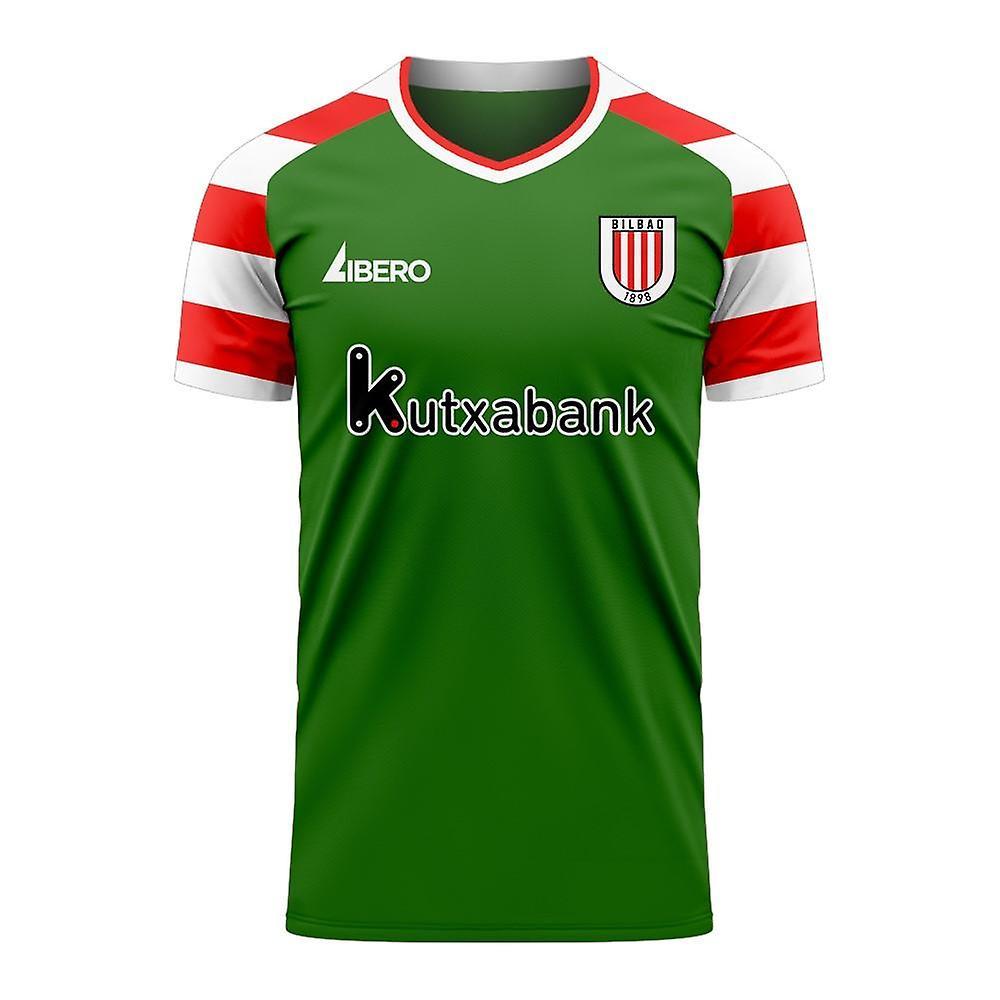 Libero Sportswear Athletic Bilbao 2024-2025 Away Concept Football Kit (Libero) - Kids Green LB 30-32 inch Chest (75/81cm)