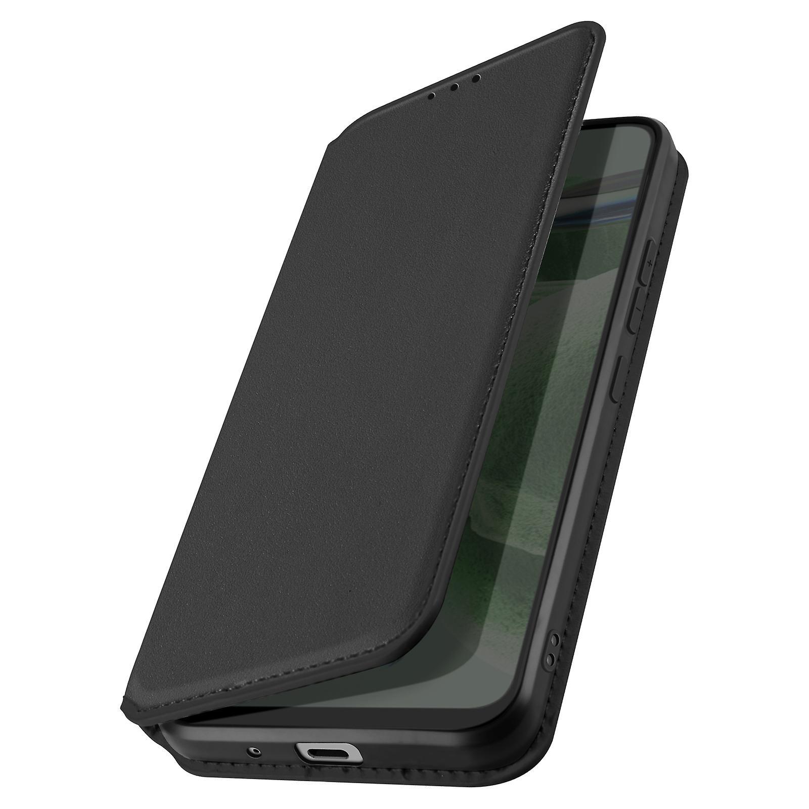 Avizar Flip Case for Nokia 7.1 Magnetic Card Holder and Video Support, Black