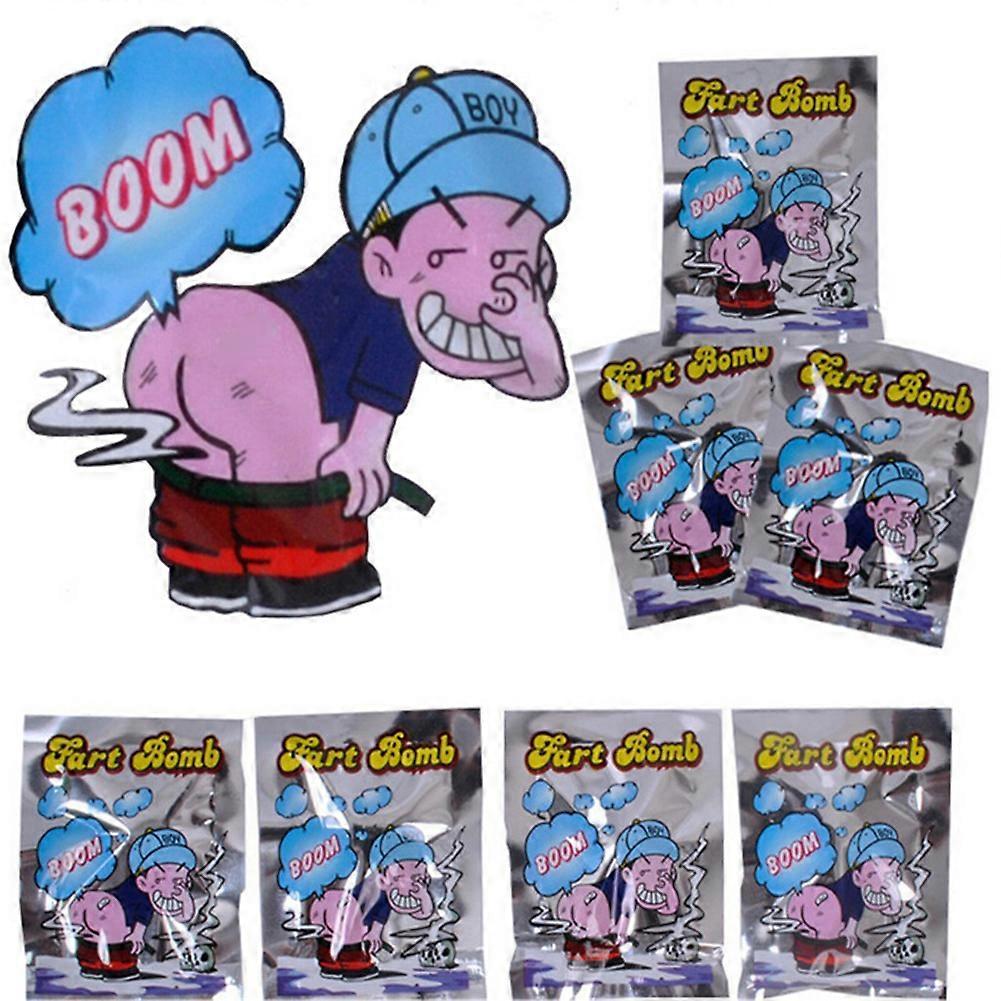 Remorui 10Pcs Great Bomb Nasty Smelly Fart Bags Prank Joke Trick Party Filler Funny Gags