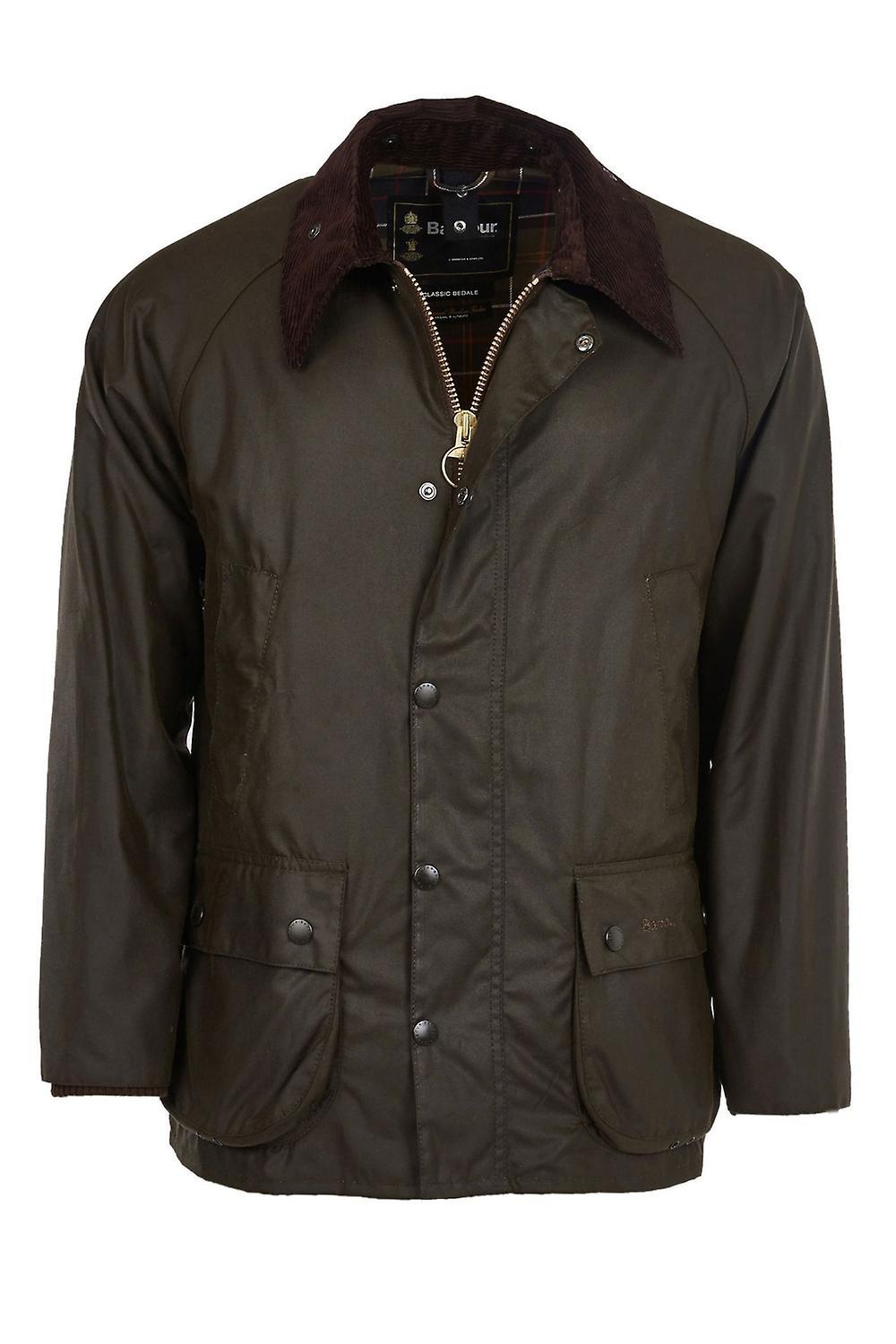 Barbour Men's Classic Bedale Wax Jacket - Olive - Green - Size: 42/Regular