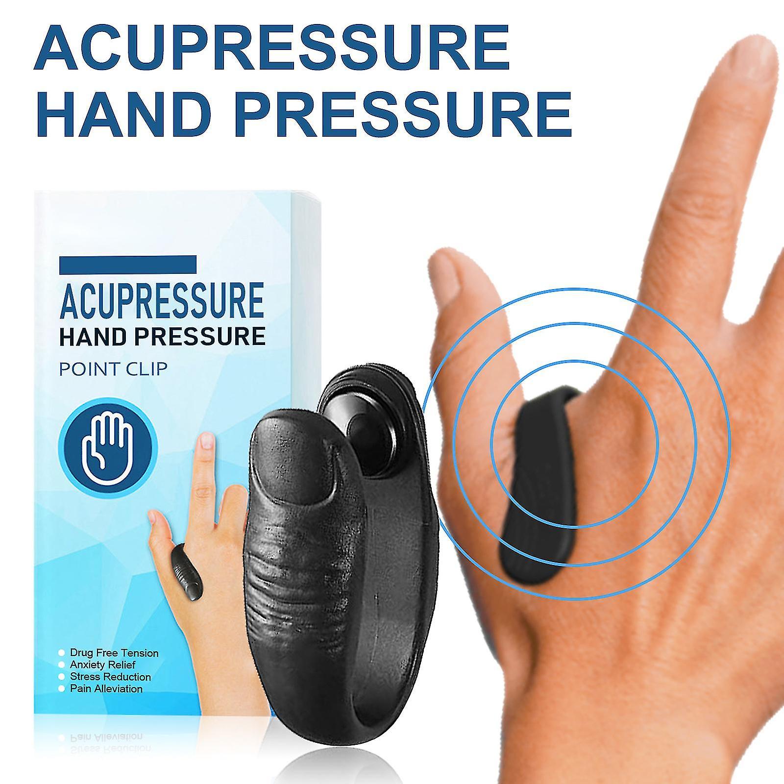 Cryin Acupressure Hand Pressure Point Clip,3 Pcs Headache Migraine Aid,portable Tension Relief Li4  Acupressure Relaxation