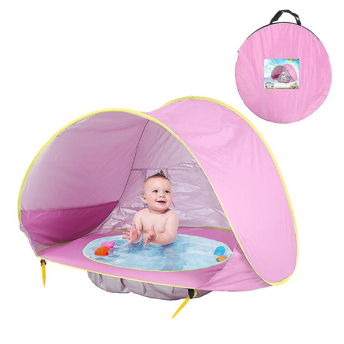 Sszfv Baby Beach Tent With Pool Pop Up Shade Tent Infant Baby Beach Sun Shade Pool