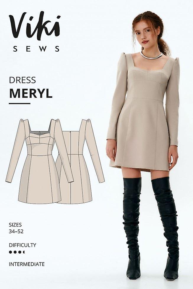 Vikisews Paper Sewing Pattern Meryl Dress