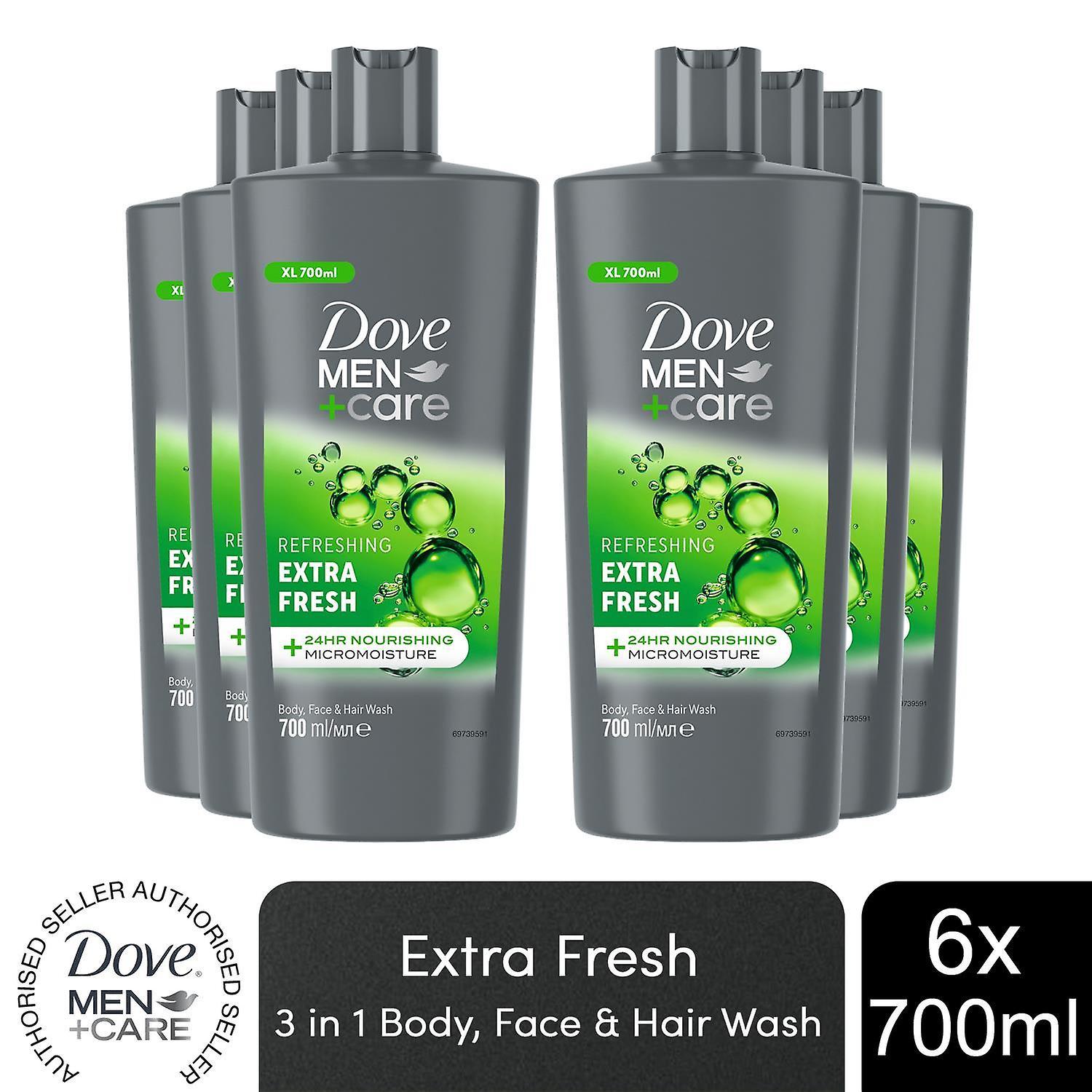 Men+Care 3-in-1 'Body, Face & Hair Wash' 700ml, 3 Pk