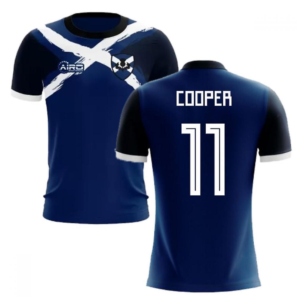 Airo Sportswear 2023-2024 Scotland Flag Concept Football Shirt (Cooper 11) Blue XL 46-48 inch Chest (112-124cm)