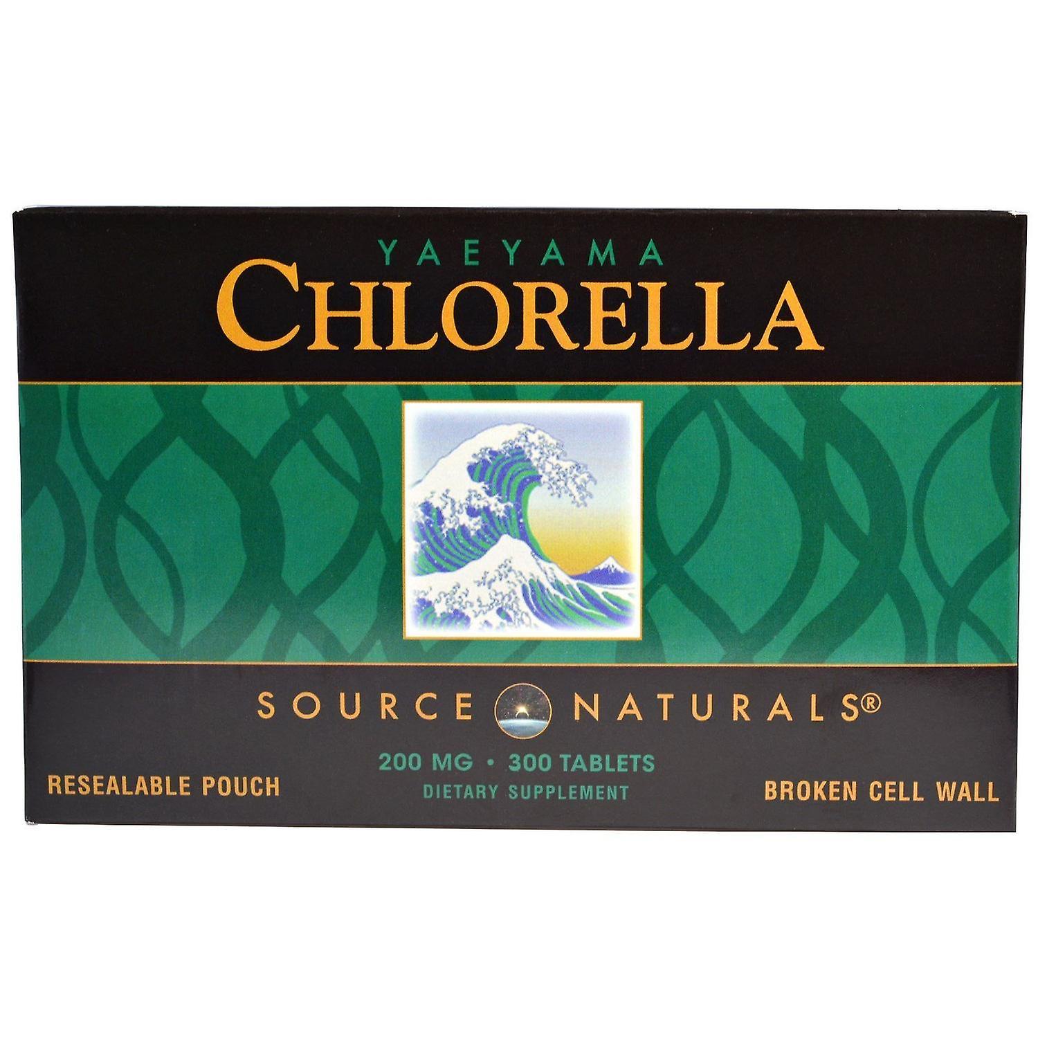 Source Naturals, Yaeyama Chlorella, 200 mg, 300 Tablets