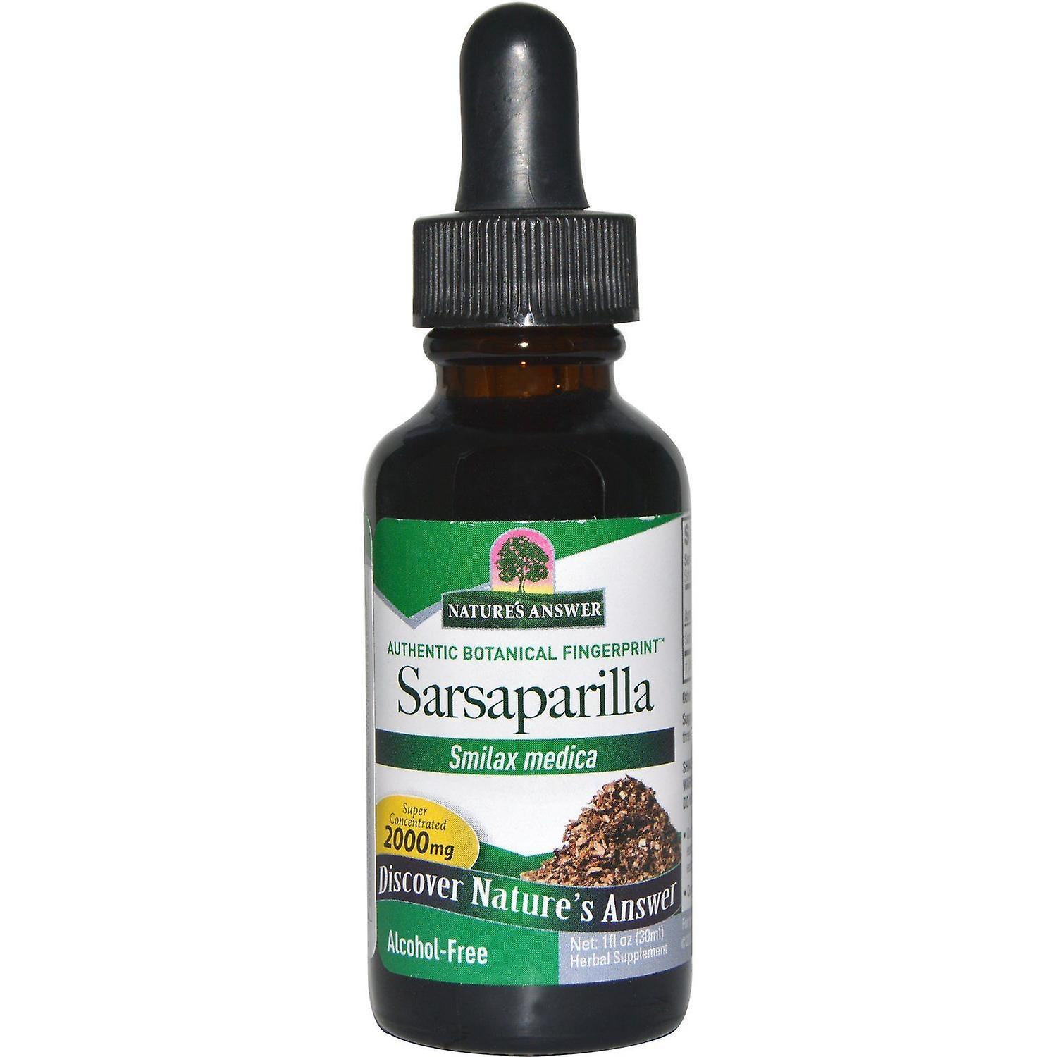 Nature's Answer, Sarsaparilla, Alcohol-Free, 2000 mg, 1 fl oz (30 ml)