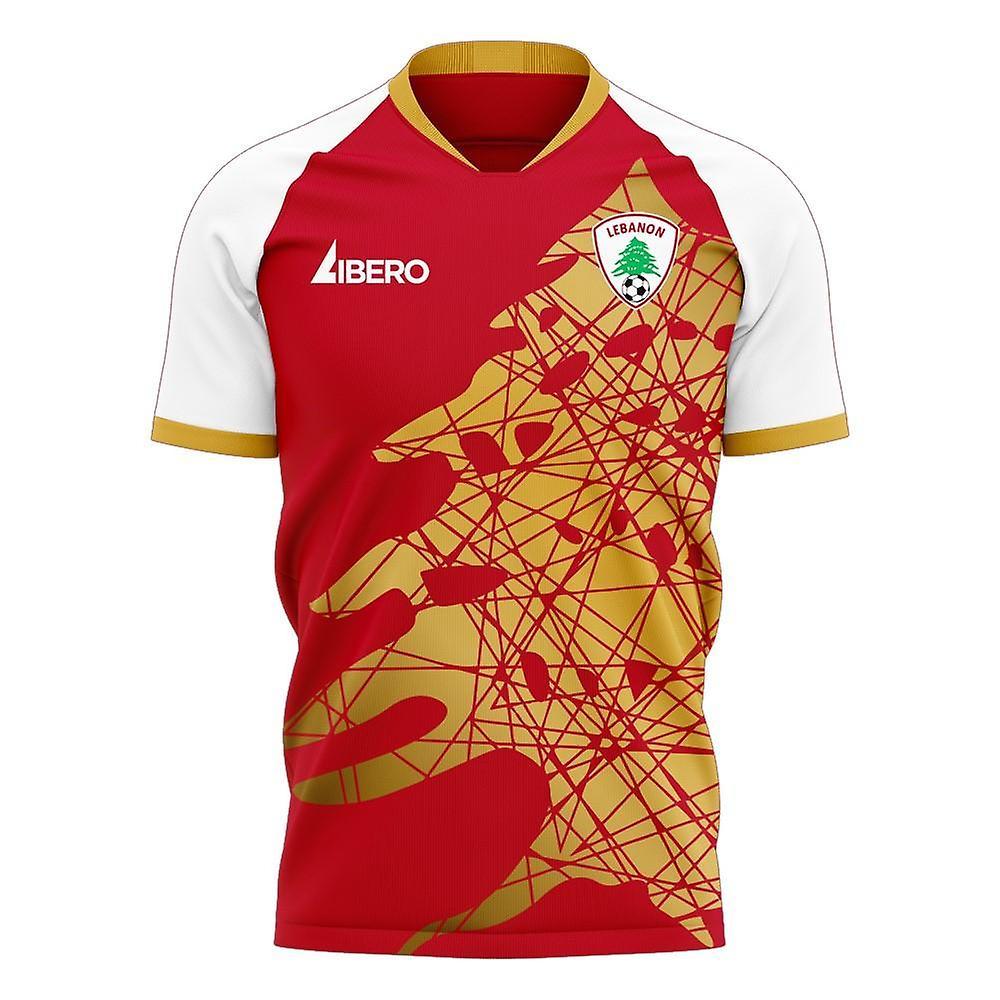 Libero Sportswear Lebanon 2024-2025 Home Concept Football Kit (Libero) Red XL