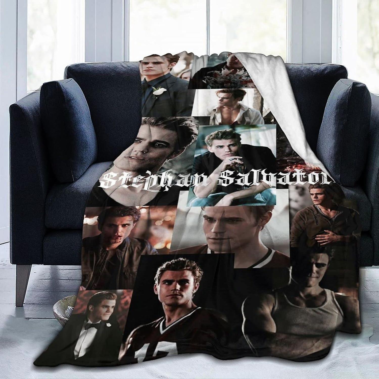 Kerota Paul Wesley Pic Collage Throw Blanket Lightweight,Ultra-Soft & Comfy Flannel Blanket,Microfiber Fleece Blanket,Anti-Pilling Plush Blanket fo...