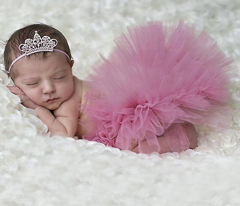 Slowmoose Baby Tutu Skirt And Headband Set Newborn