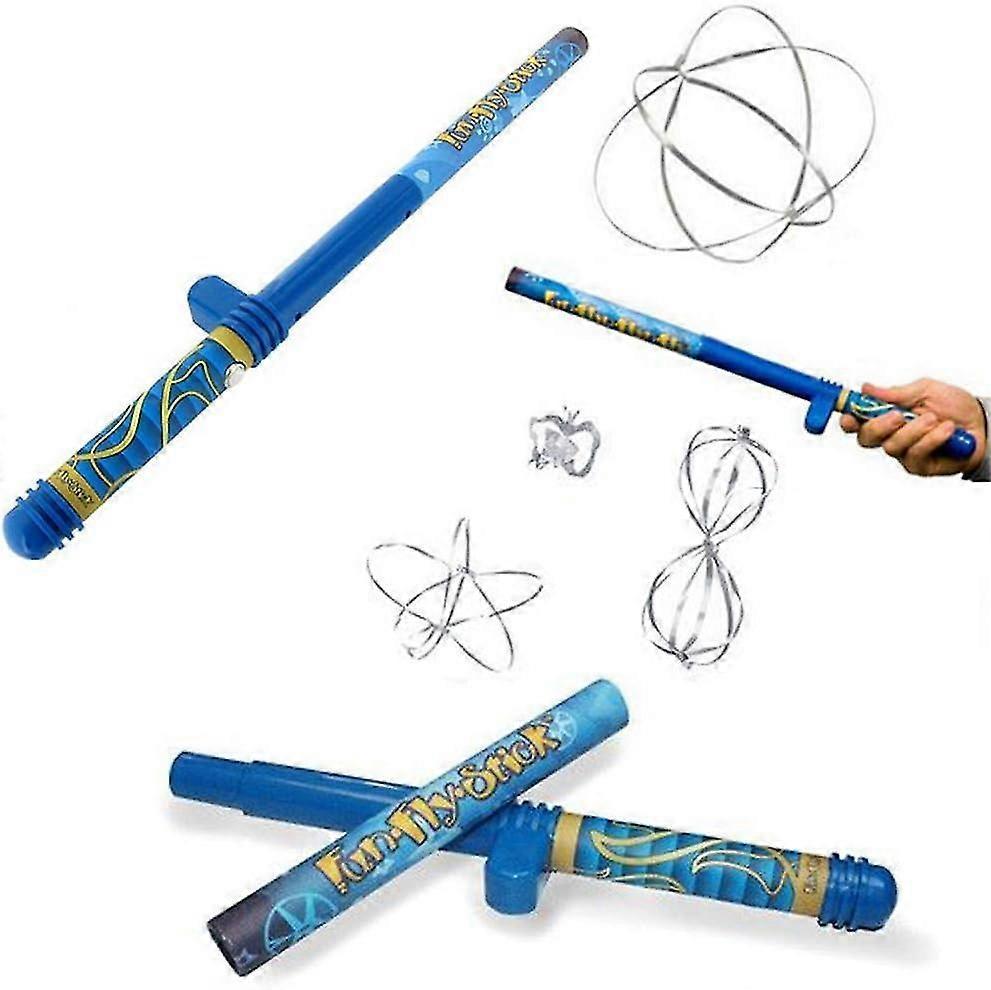 Unbrand Fun Fly Stick Magic Levitation Wand Science Toys Electric Static Wand with 1pc Flying Shapes --WHBYV