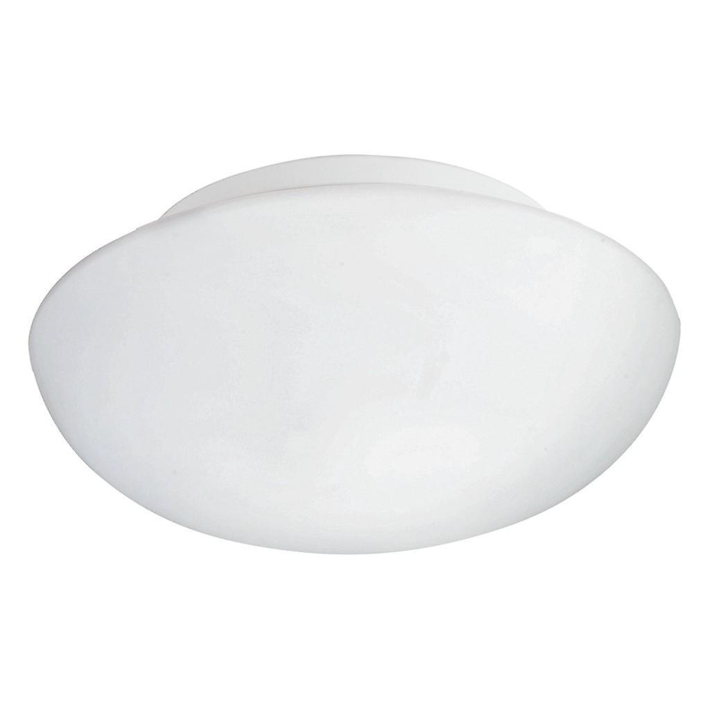 Eglo Lighting Ella 2 Light Large Modern Flush Wall / Ceiling Light White and Opal Glass, E27