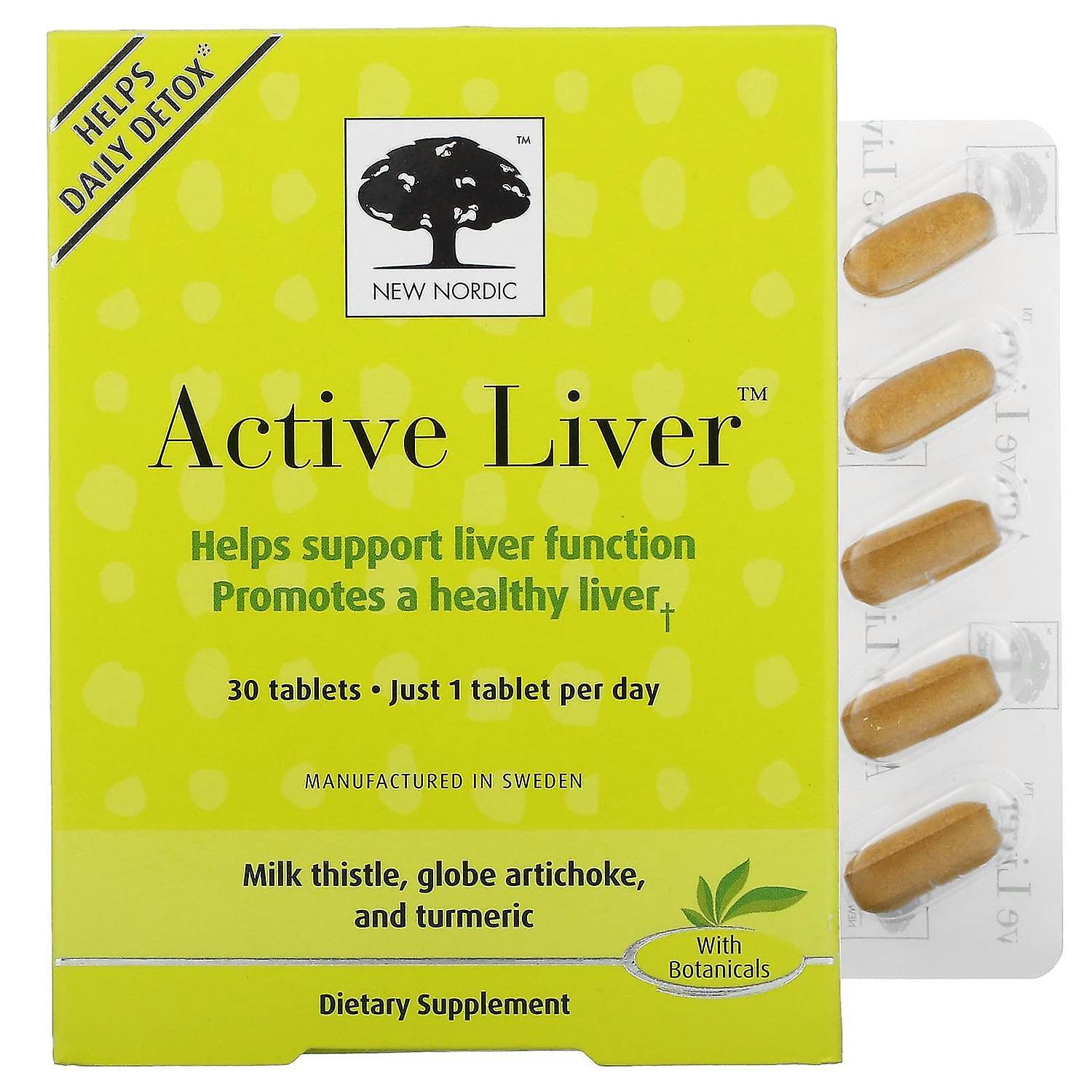 New Nordic US Inc, Active Liver, 30 Tablets