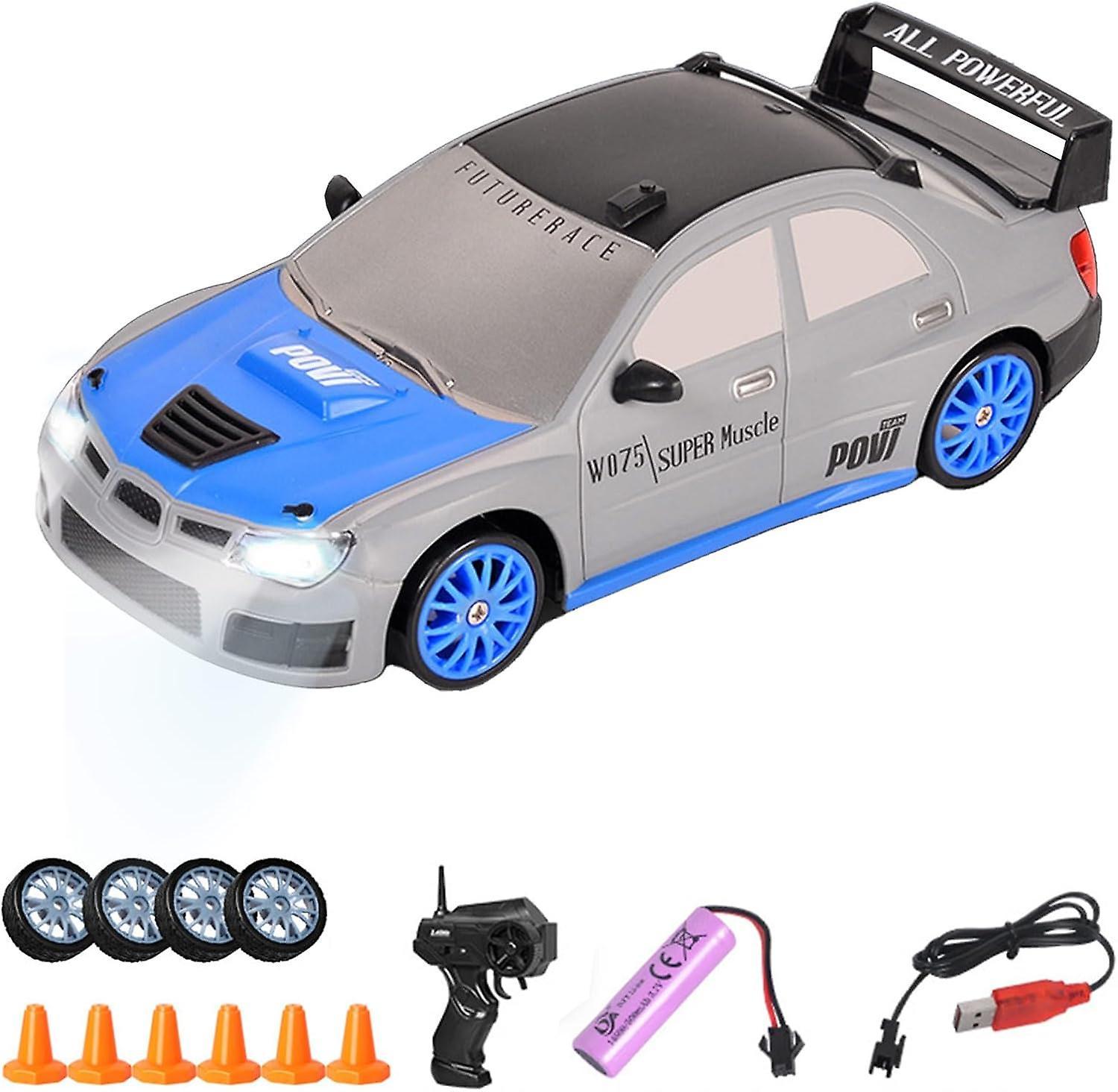 Longzhen 1:24 Remote Control Car Rc Drift Car, 2.4ghz 4wd 15km/h Electric Racing Car, Mini Model Car Toy High Speed Racing Rc Drifting Car A06 - SU...