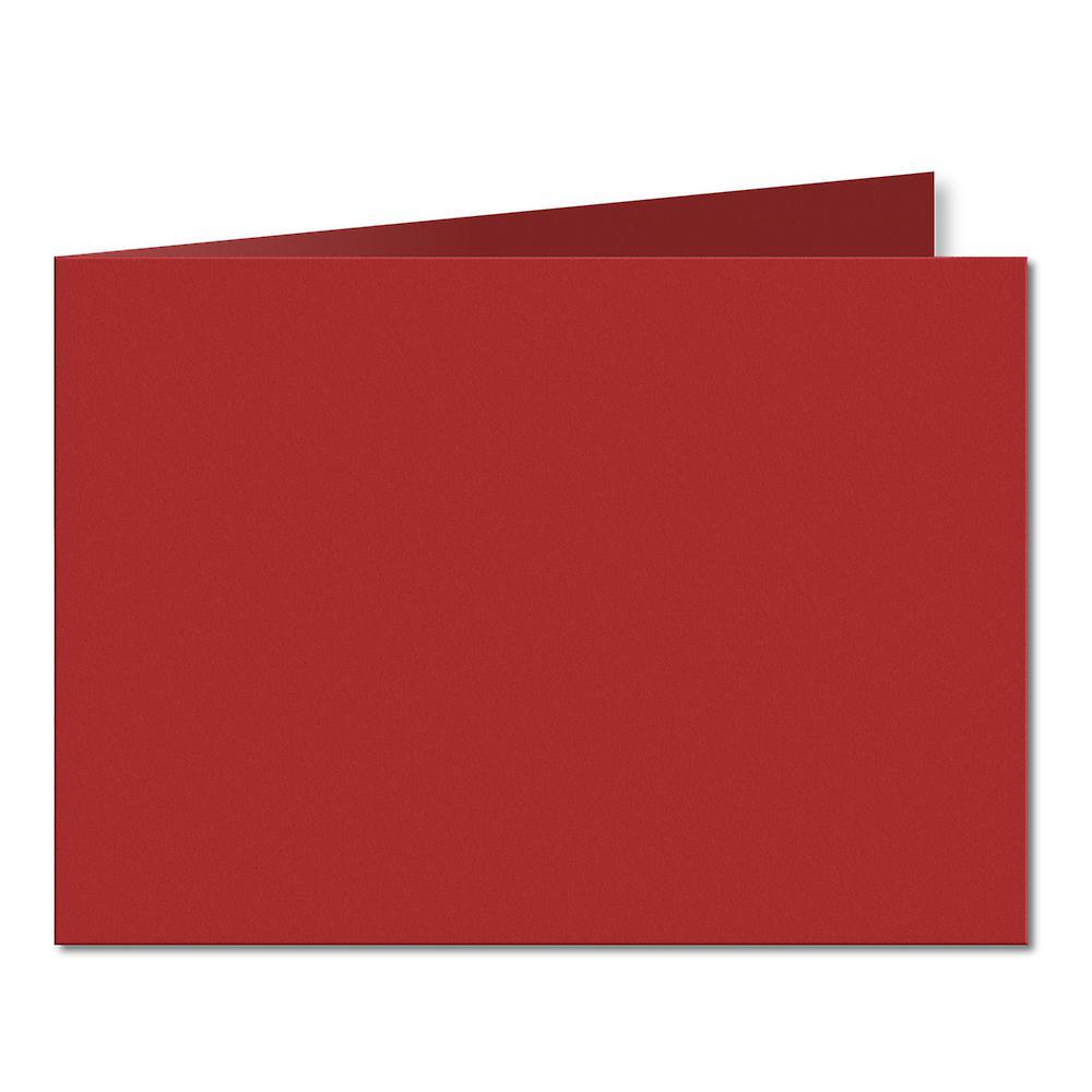 ColorSono Chilli Red. 148mm x 420mm. A5 (Short Edge). 235gsm Folded Card Blank. 50