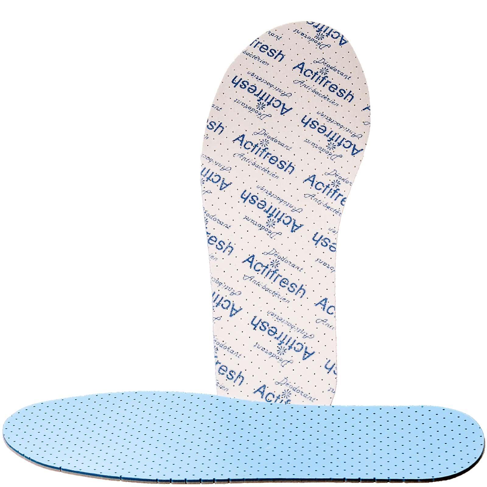 Sohlen24 Antibakterielle ACTIFRESH Schuheinlagen Blau 43