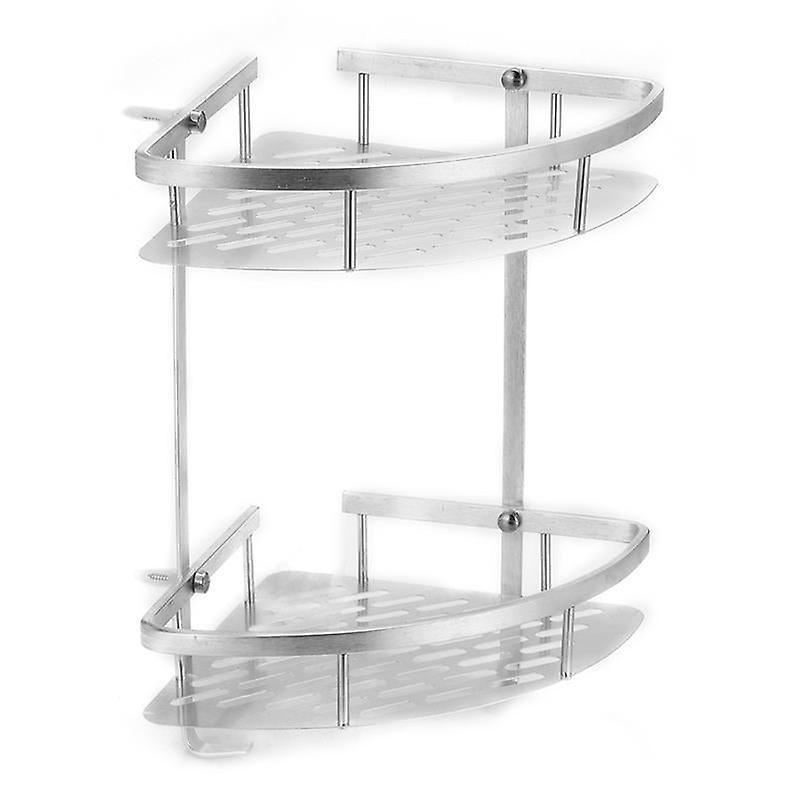 Slowmoose Tier Corner Storage Holder Shelves Rack For Bathroom, Kitchen 2 Tier