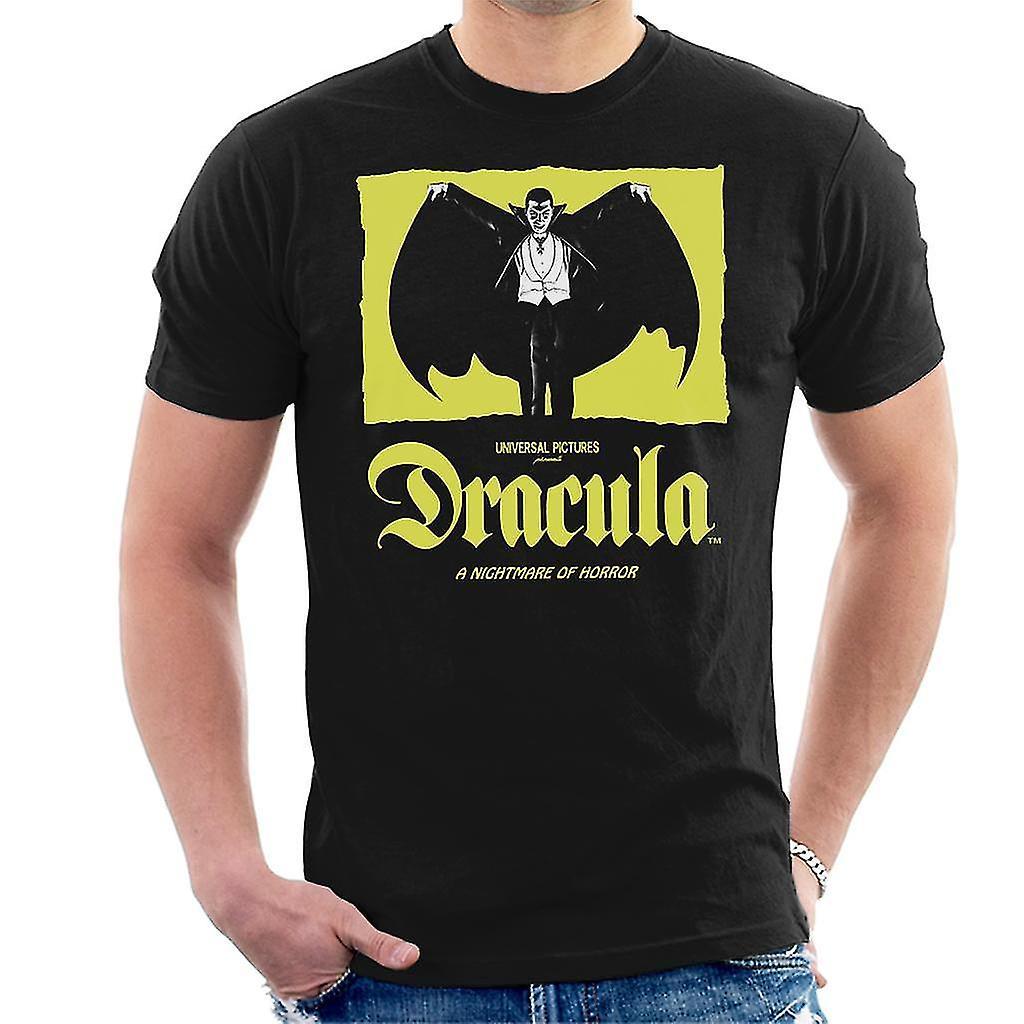 Dracula Nightmare Of Horror Men's T-Shirt Black Medium