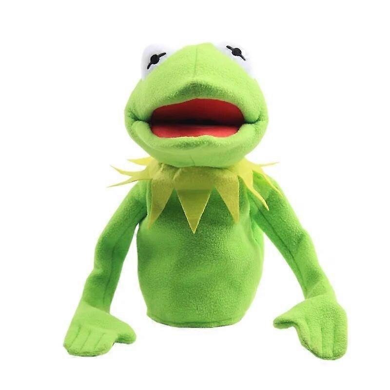 Redkid Kermit The Frog Funny Plush Doll Hand Puppet Schoolbag Frog Animal Plush Toy Big Doll Ventriloquist Performance Props For Baby 40cm hand puppet