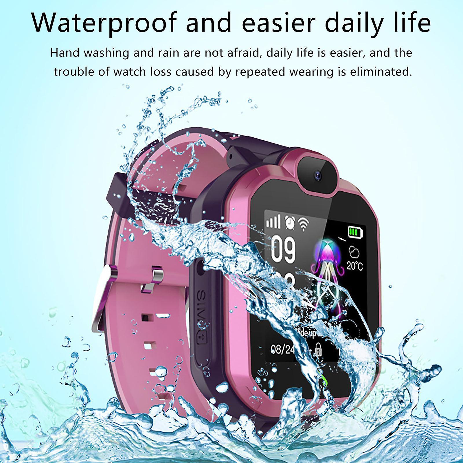 Kakanwo Kids Smart Watch R7 Kids Smartwatch Gps Positioning Hd Touch Screen Photo Student Smartwatch Pink