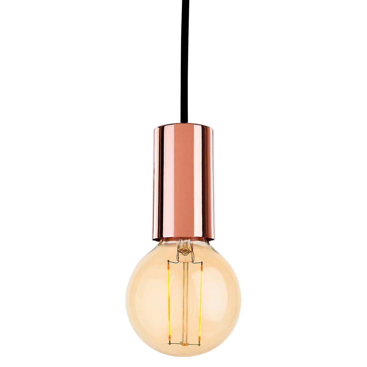 Berkeley 1 Light Ceiling Pendant Copper E27