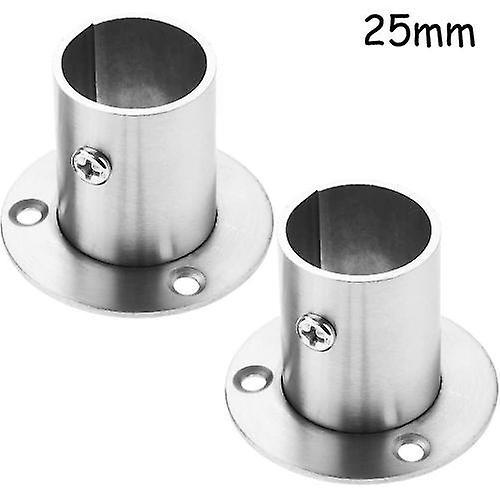 Barsinfi 304 Stainless Steel High Foot Flange Seat (2 Pcs) 25mm