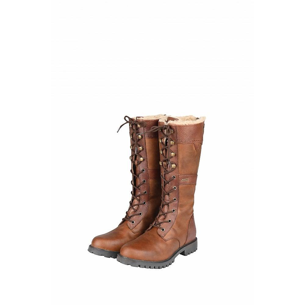 Women's Dublin Yukon Womens Leather Country Boots - Brown 4 Uk