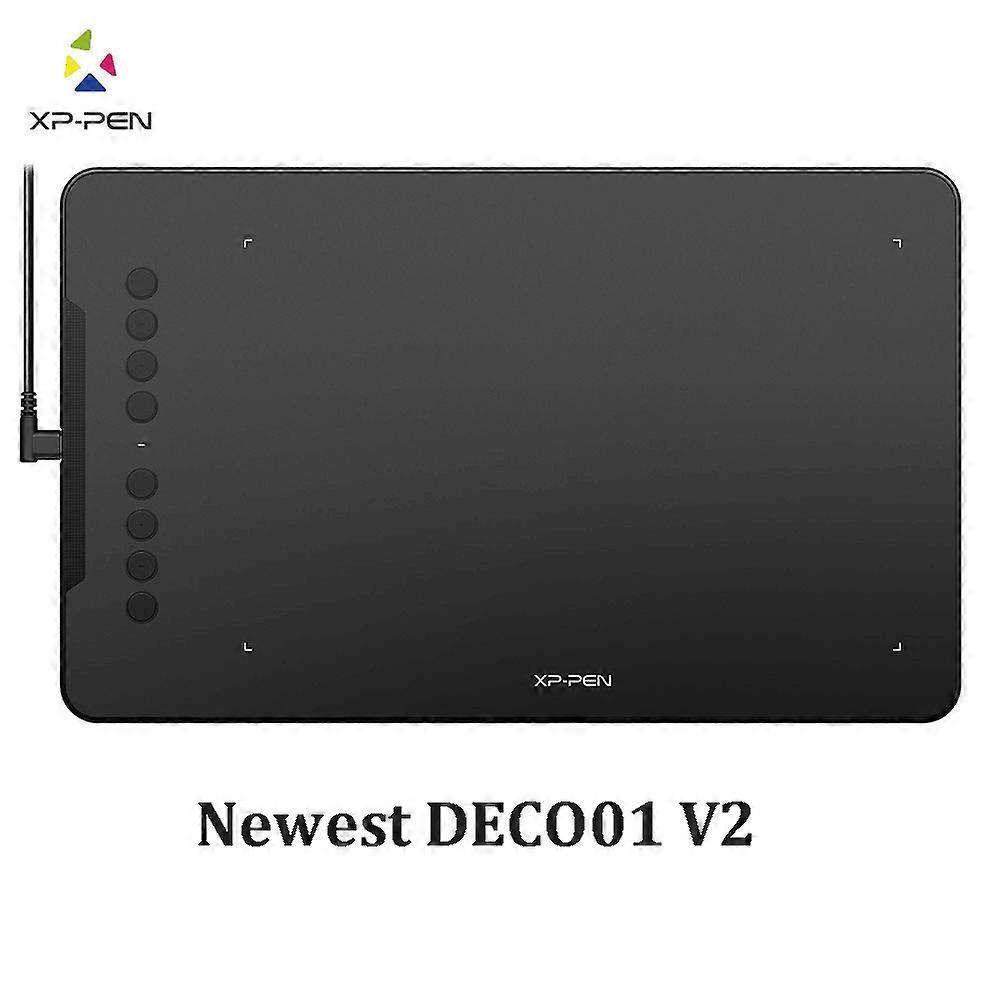 Redkid Deco 01 V2 10 Inch Drawing Tablet Graphics Digital Tablet Tilt Android Windows Mac 8 Shortcut Keys (8192 Levels Pressure) DECO01 V2