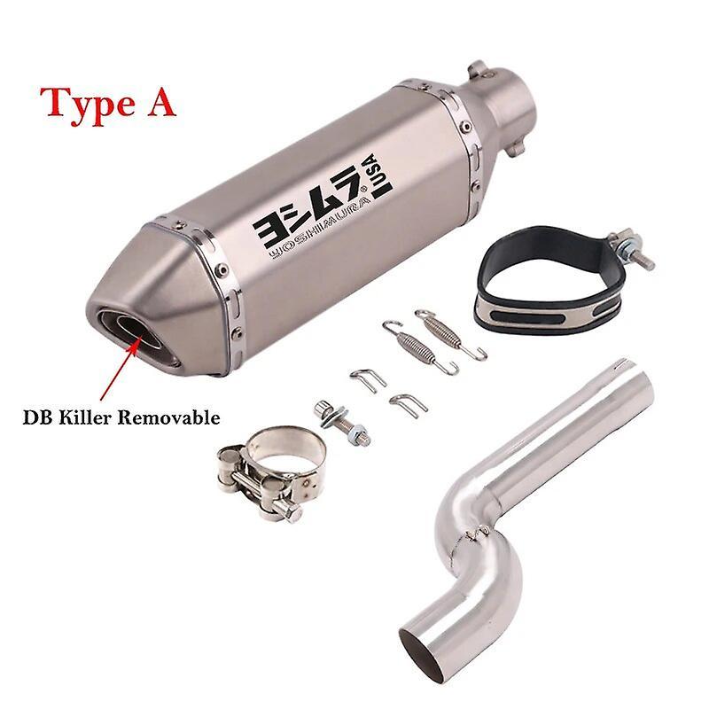 Jimonzi For BMW F900 F900XR F900R 2020 2021 2022 Motorcycle Exhaust Escape Modified Middle Link Pipe Catalyst Delete Muffler DB Killer Type A