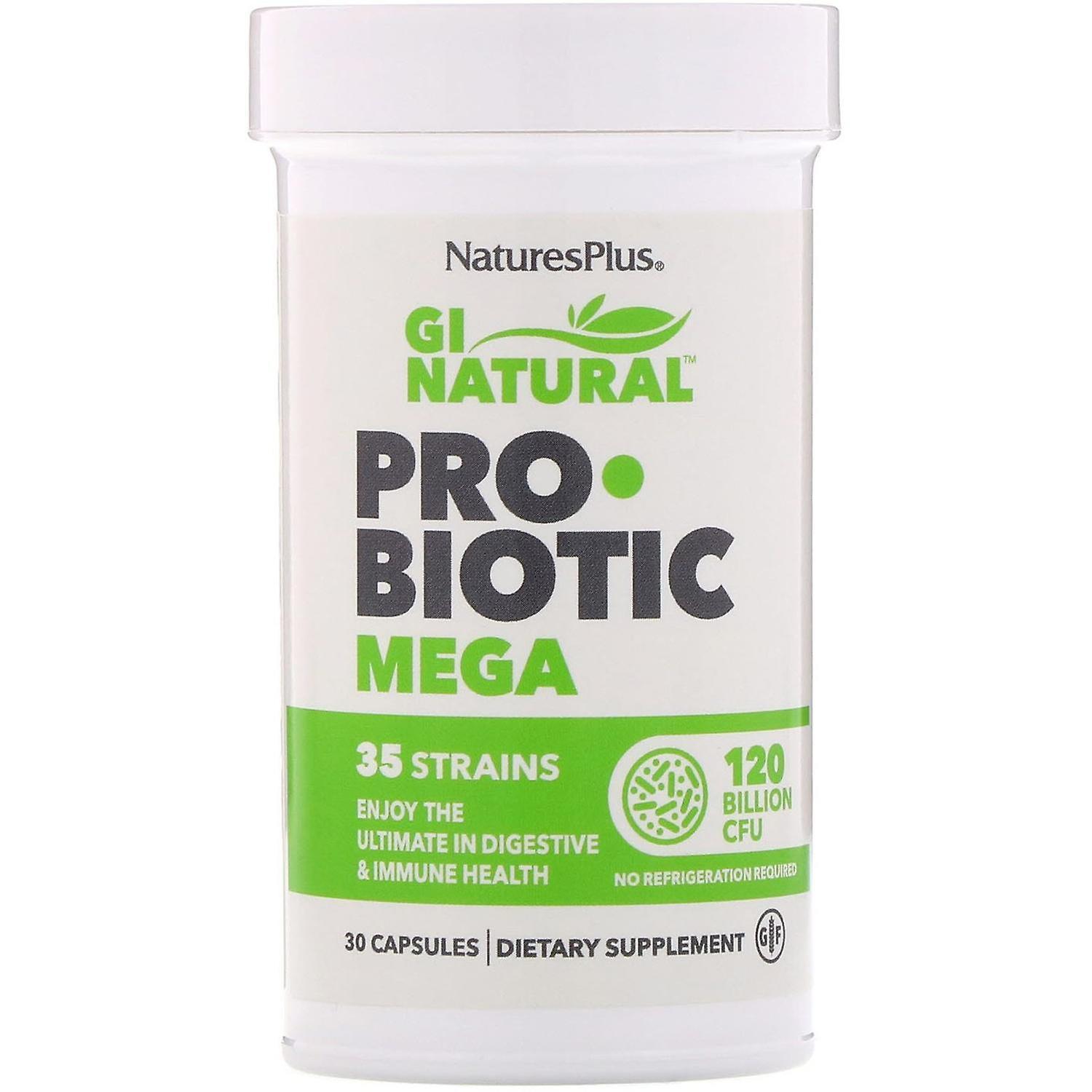 Nature's Plus, GI Natural Probiotic Mega, 120 Billion CFU, 30 Capsules