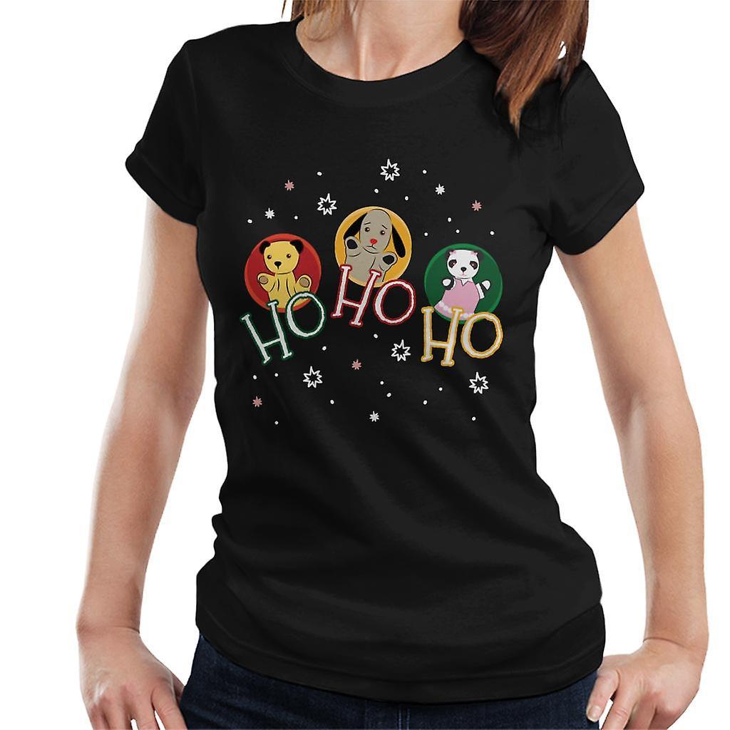 Sooty Christmas Ho Ho Ho Women's T-Shirt Black Medium