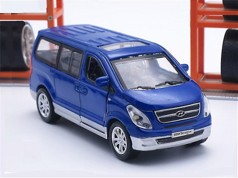 KDSKSC 1/38 Hyundai Starex Diecasts Model Toy Cars Alloy Metal Casting Van Toys Car For Kids Children Blue