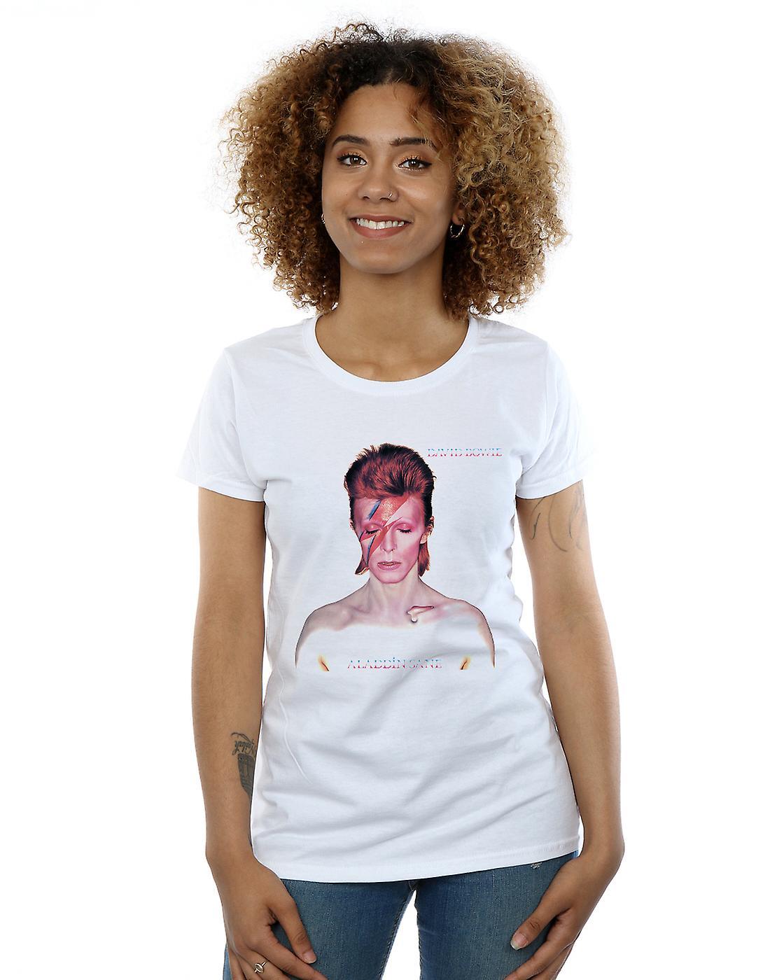 Women's David Bowie Womens/Ladies My Love For You Cotton T-Shirt - White - Size: 14