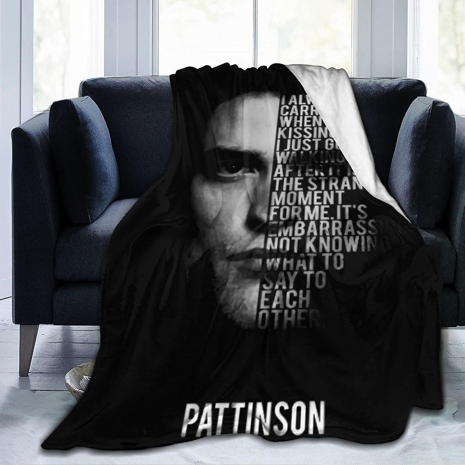 Kerota Robert Pattinson Ultra Soft Micro Flannel Throw Blankets Warm Comfortable Versatile Blanket For Sofa And Travel ABD7010 50x40in 125x100cm