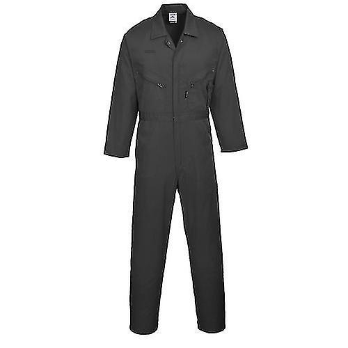 Portwest Mens Liverpool-zip Workwear Coverall Navy Medium x Tall