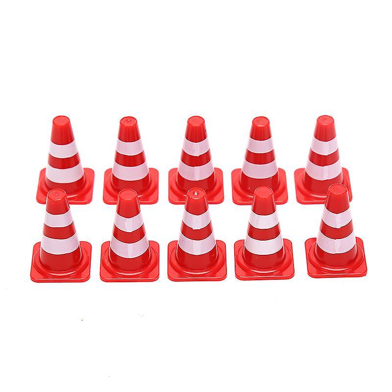 He Fei Mao Qiang Dian Zi Shang Wu You Xian Gong Si 10x Mini PlasticTraffic Cones Sport Training Roadblock Mini Traffic Signs HFMQV red One Size