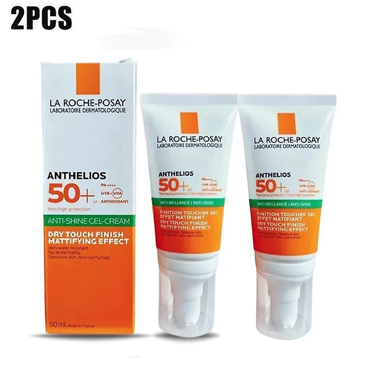 Ninesun 2PCS La Roche-Posay Anthelios Sunscreen SPF50+ Gel-Creme Anti-Brillance / Anti-Shine / La Roche Posay Sunscreen 50ml