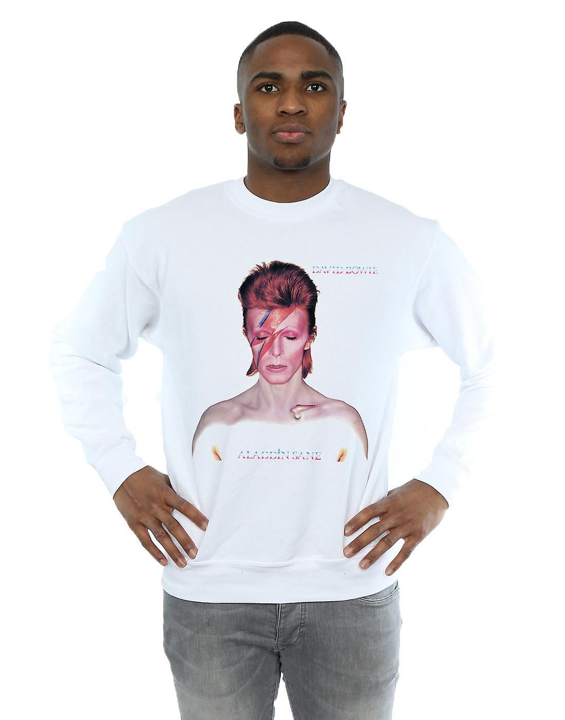 Men's David Bowie Mens My Love For You Sweatshirt - White - Size: 3XL