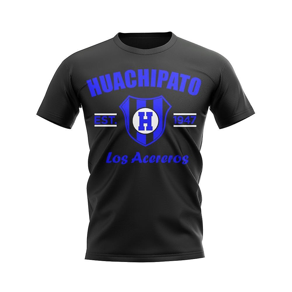 UKSoccerShop Huachipato Established Football T-Shirt (Black) SW