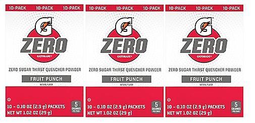 Gatorade Zero Fruit Punch Singles Drink Mix 3 Pack