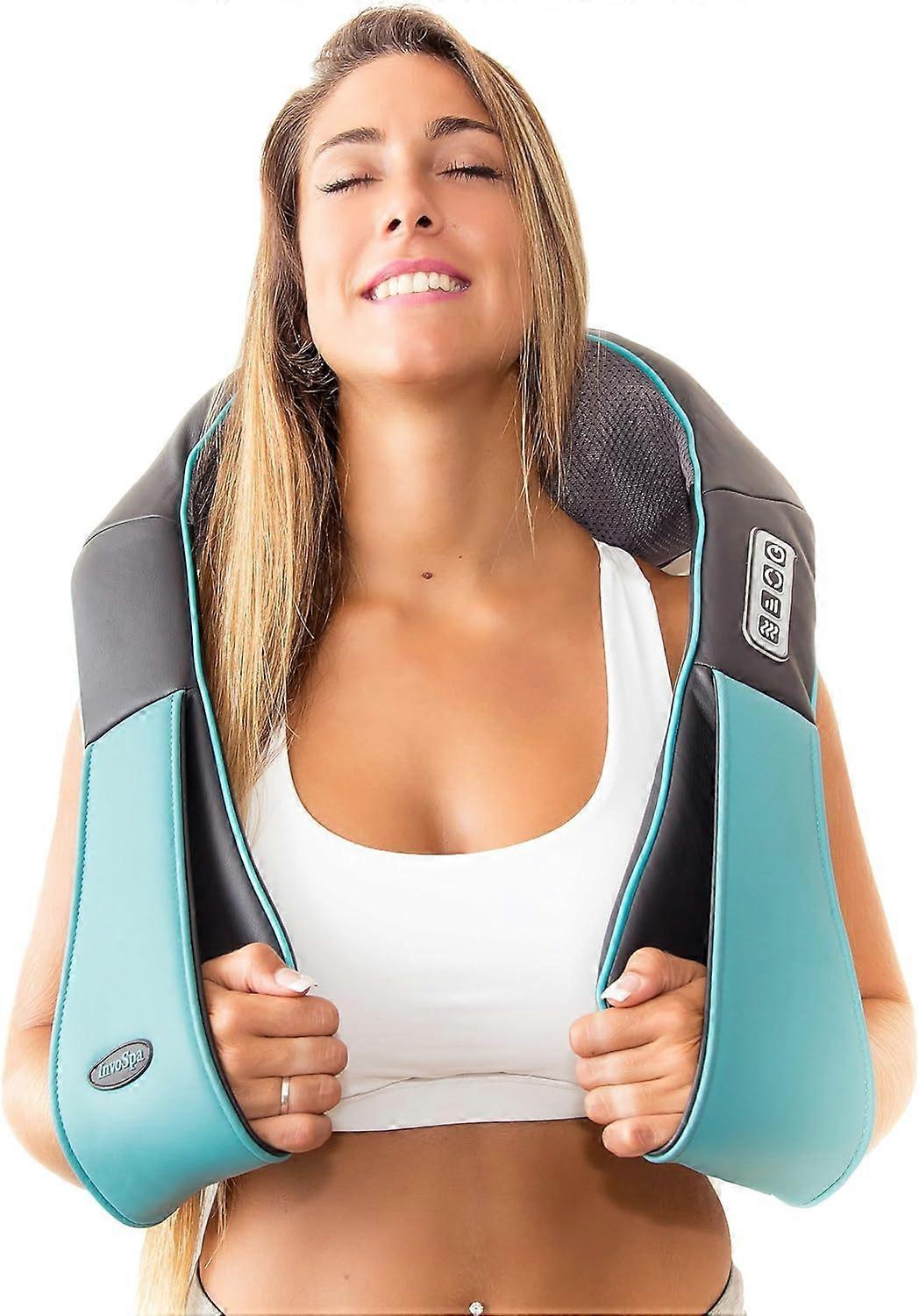 Kincjon Shiatsu Back Shoulder and Neck Massager with Heat - Deep Tissue Kneading Pillow Massage - Back Massager, Shoulder Massag gift for men/women