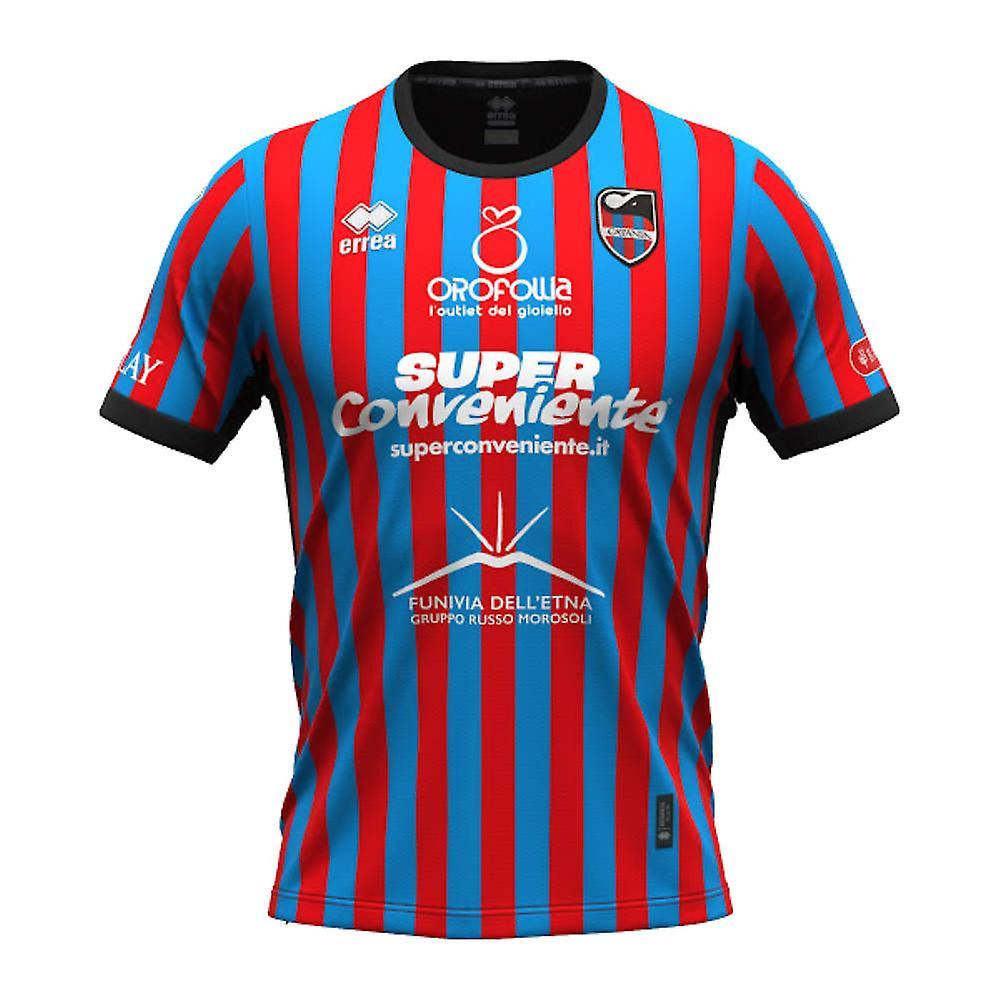 Errea 2023-2024 Catania Home Shirt Blue Small Adults