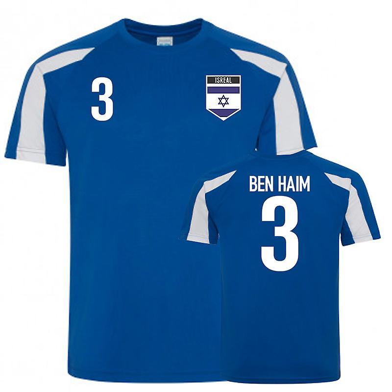 UKSoccerShop Israel Sports Training Jersey (Ben Haim 3) Blue XXL (50-52 inch)